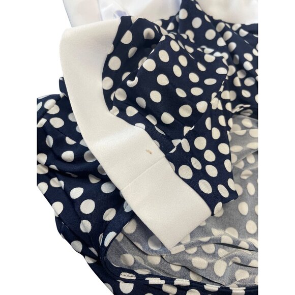 Bali Corp. Womens‎ Polka Dot Top With Bow Detail & Ruffled Hem Size XXL - Picture 6 of 6